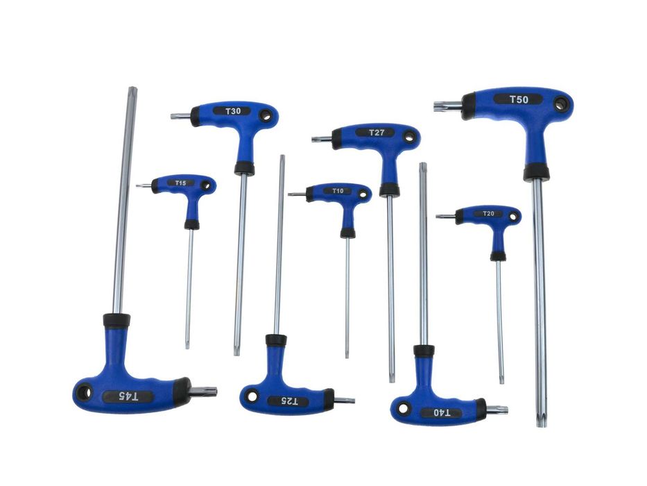 Набір T-подібних викруток Torx з 9 шт Geko G30587 T10-T50