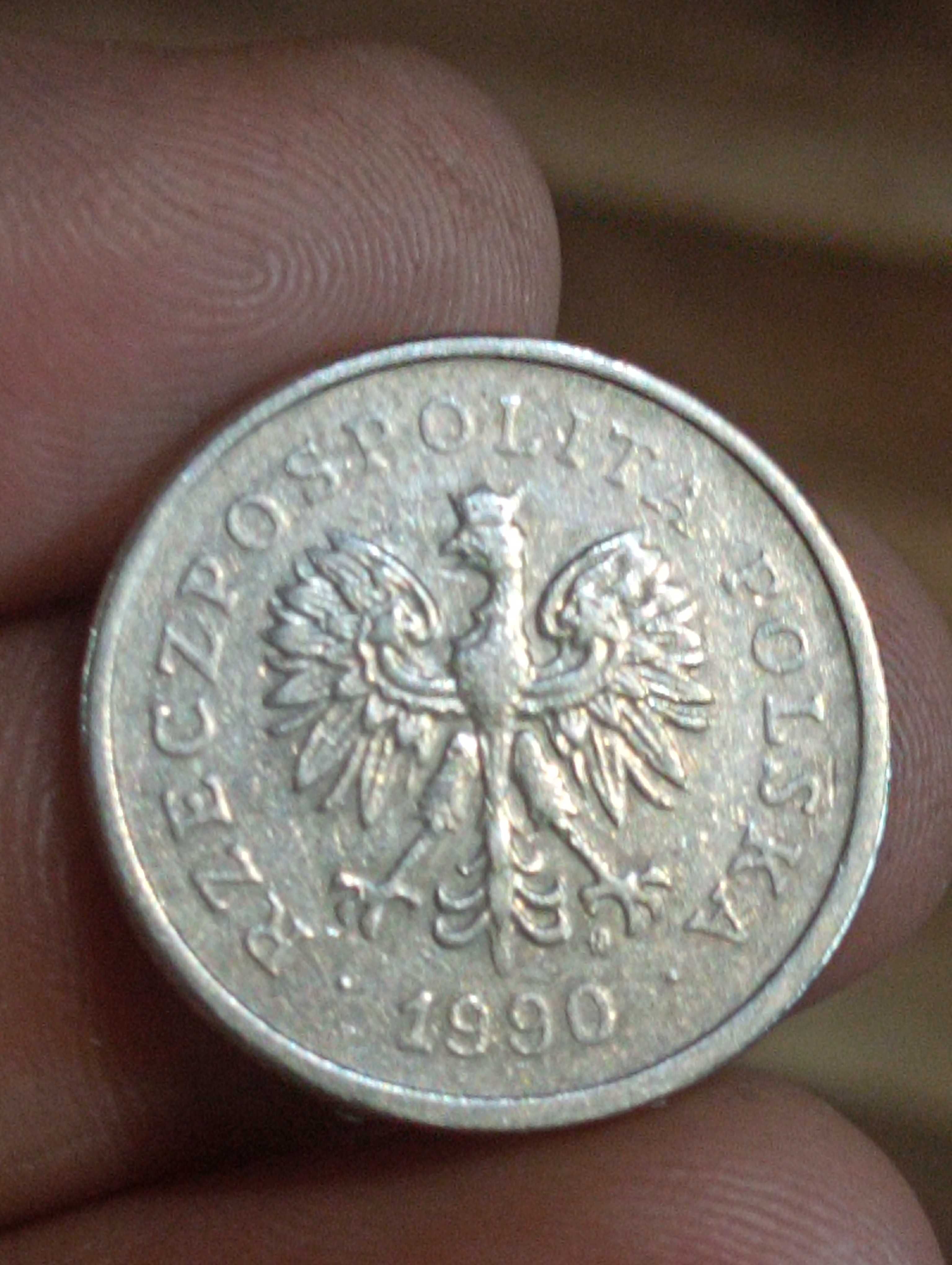 Sprzedam dziesiąta monetę 1 zloty 1990 rok