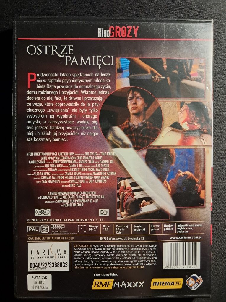 Ostrze pamięci | Jaime King | Annabelle Wallis | DVD