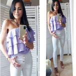 Bluzka Florencja fiolet Lila M /38