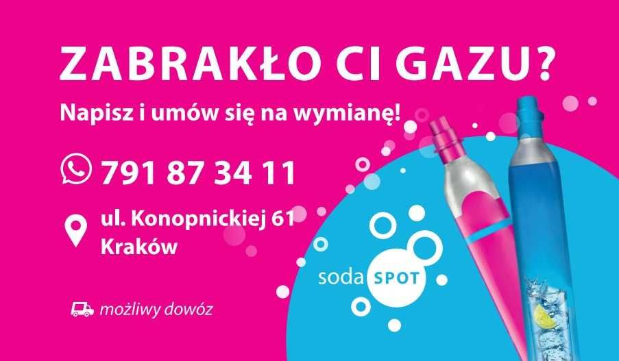 Wymiana butli / nabojów do saturatorów CO2 Soda Stream KRAKÓW