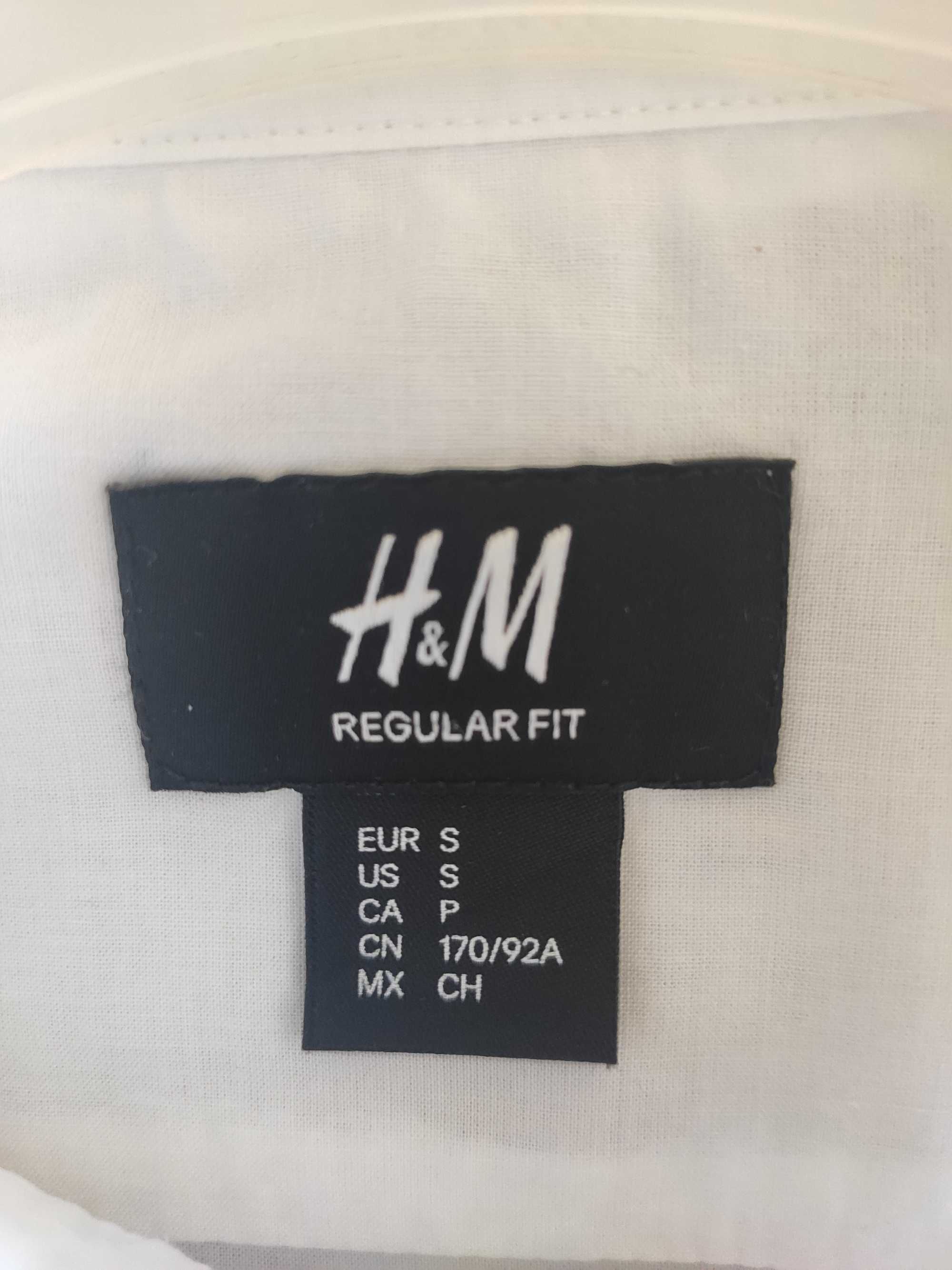Рубашка мужская H&M с коротким рукавом размер S