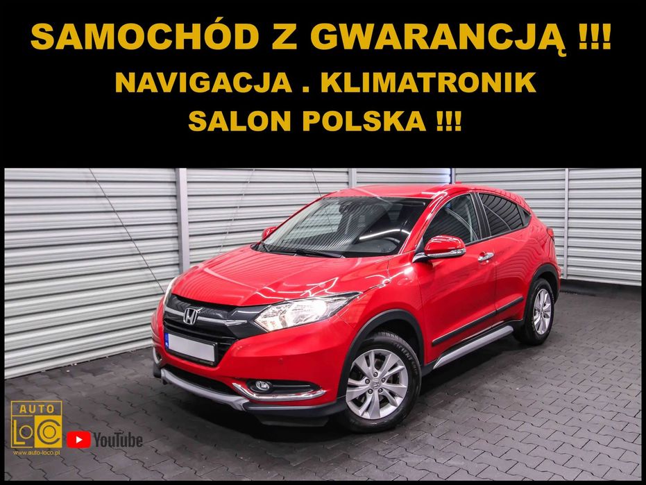 Honda HR-V Salon POLSKA + 100% SERWIS + Navigacja + Klimatronik + Parktronik !!!