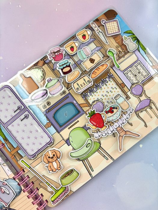 Книжка для дівчаток  на липучках Літо в серці