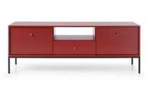 Szafka pod TV bordowa loft prl