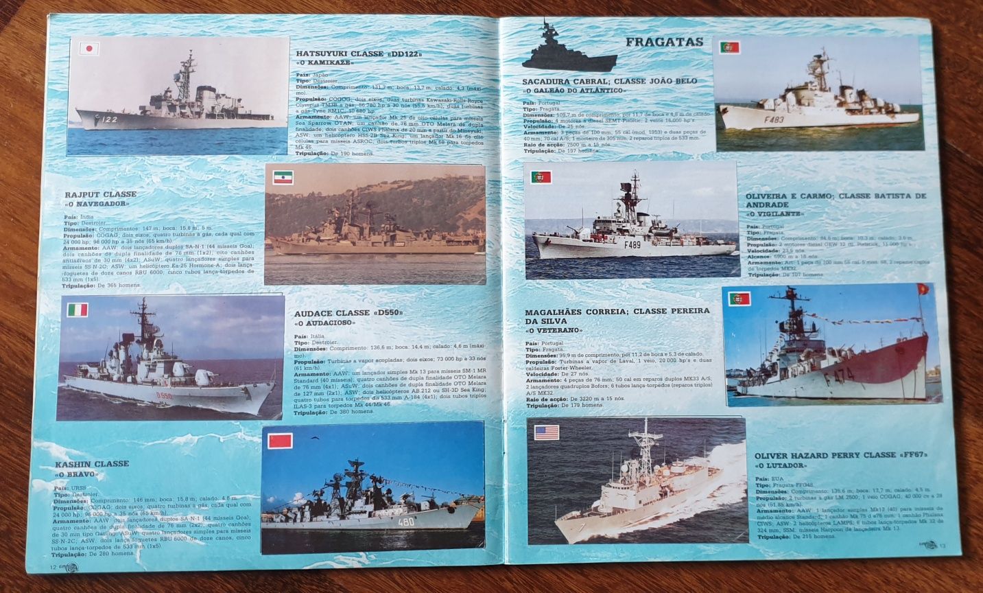 Caderneta completa Batalha Naval