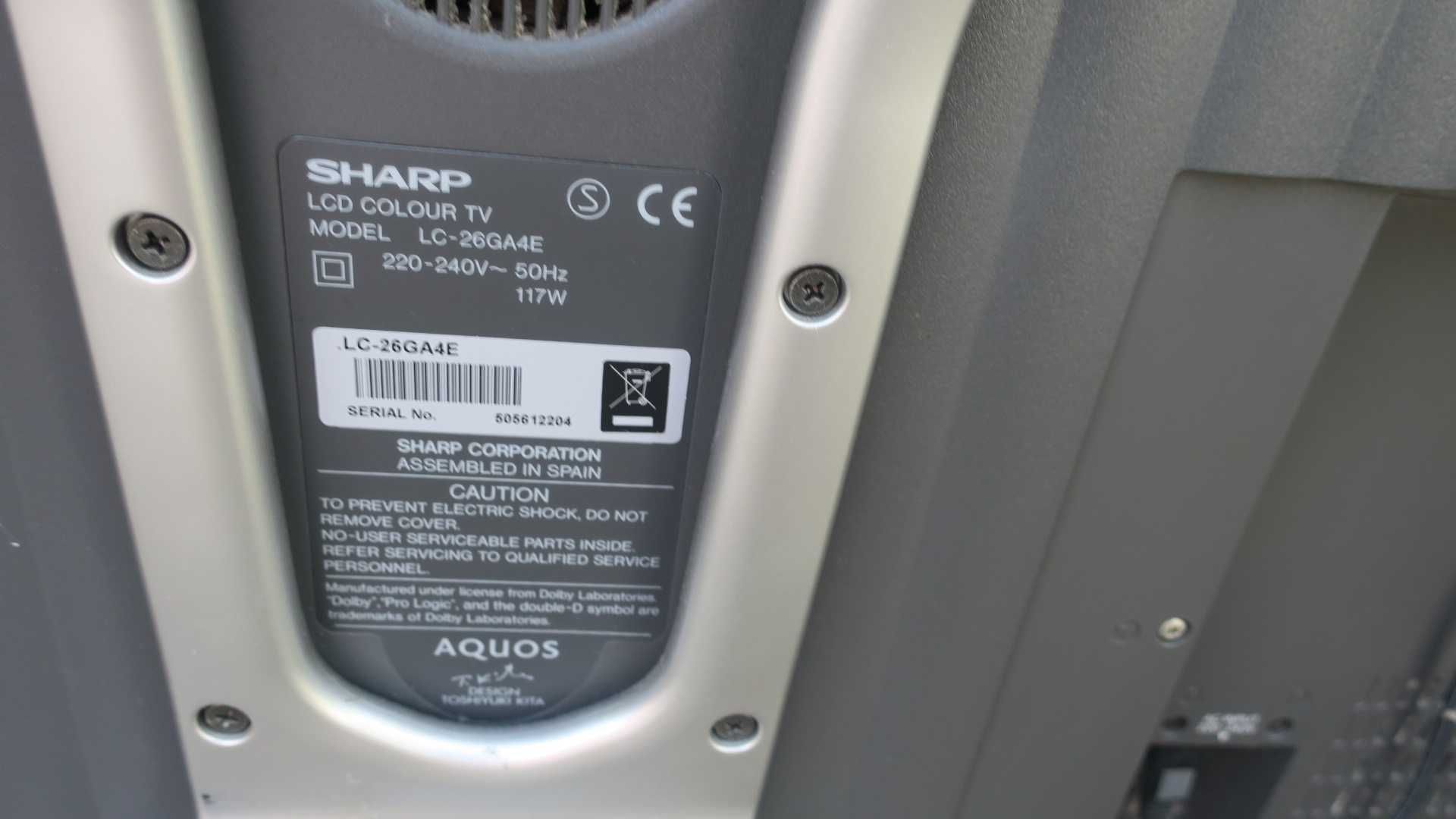 Telewizor Sharp Aquos LC26GA4E 26cali głośniki wzmacniacz