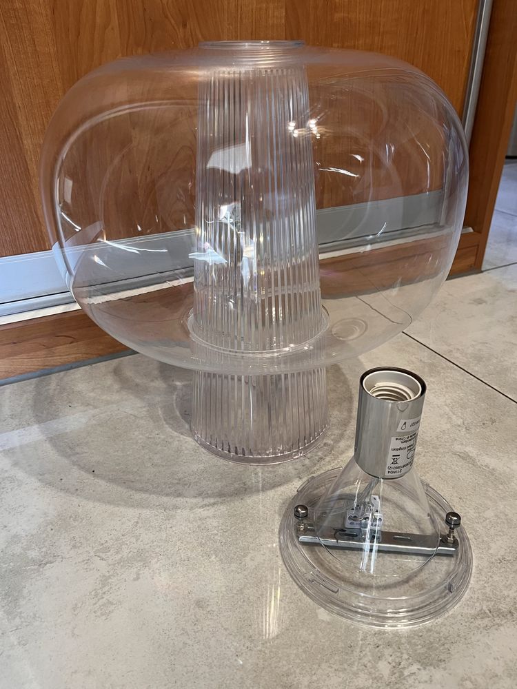 Lampa żyrandol kula plastik