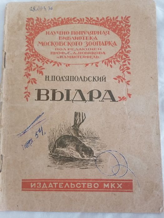 Выдра. Н. Под'япольский. 1928