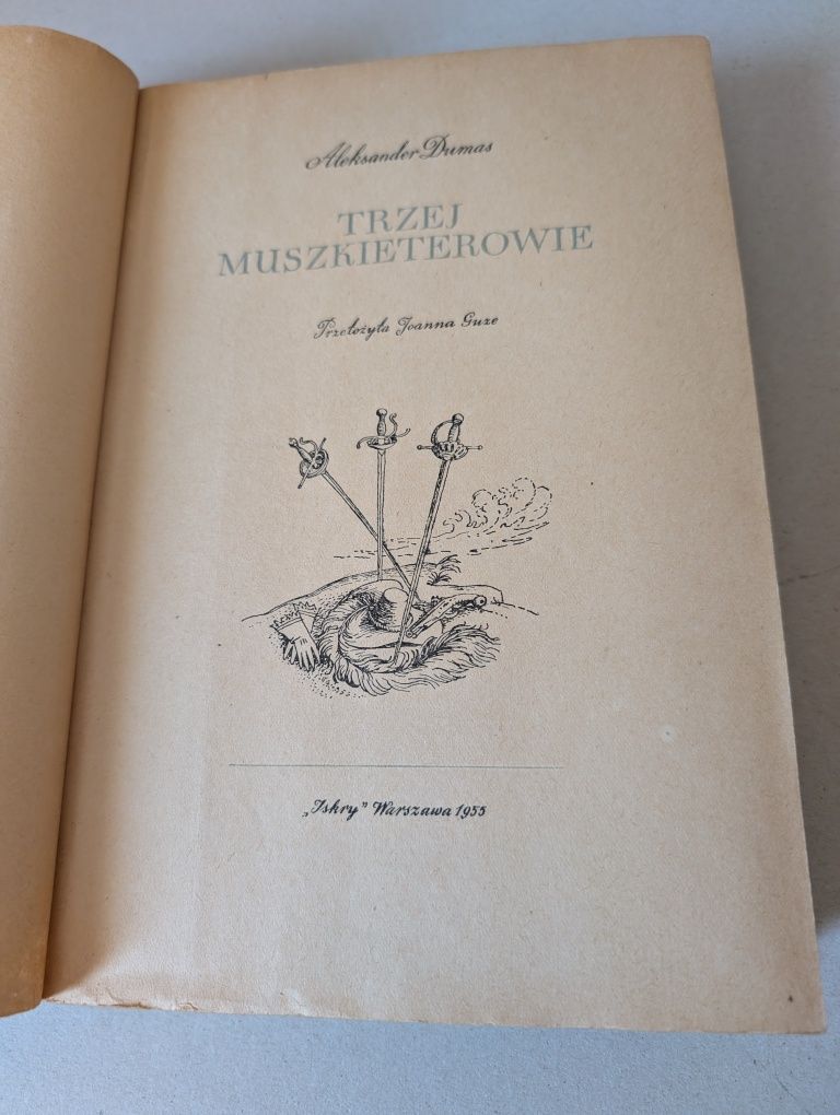 TRZEJ MUSZKIETEROWIE - Dumas - I Wydanie - ilustracje SKARŻYŃSKI -1955