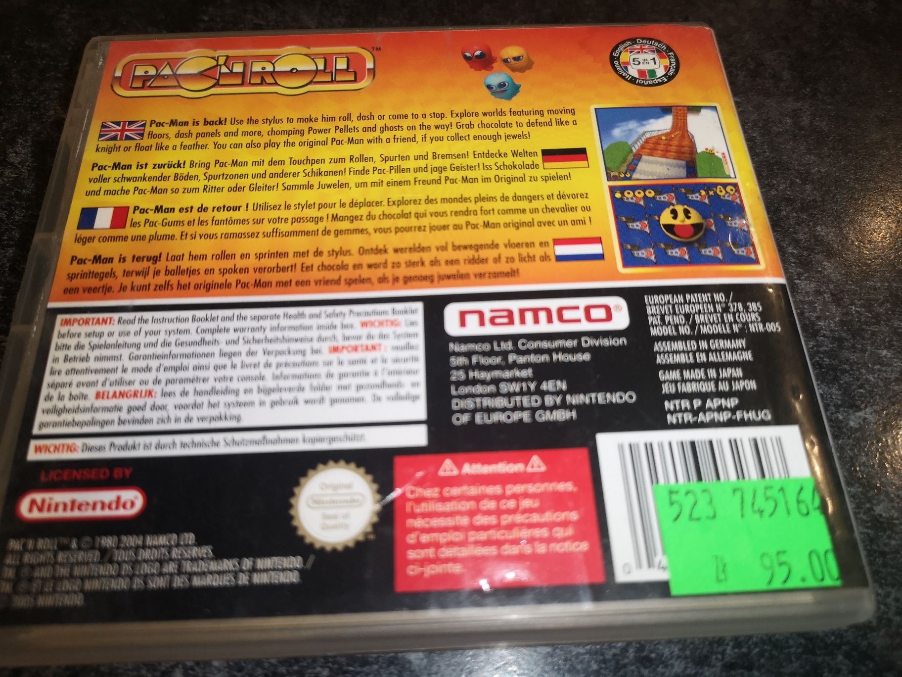 Pac'n Roll Pac-Man DS NINTENDO gra ANG (rzadkość na rynku) sklep