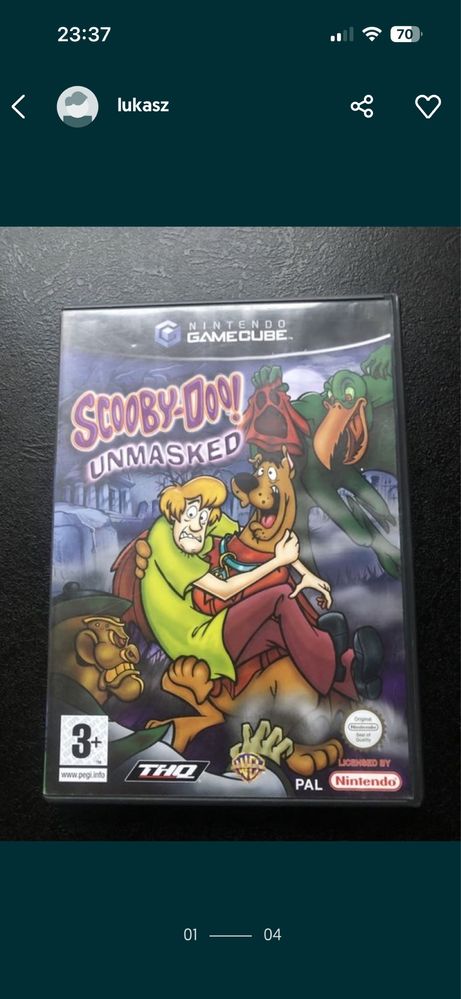 ScoobyDu Unmasked gamecube Jedyna