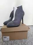 Buty botki zamszowe szare nowe wiosna obcas 37