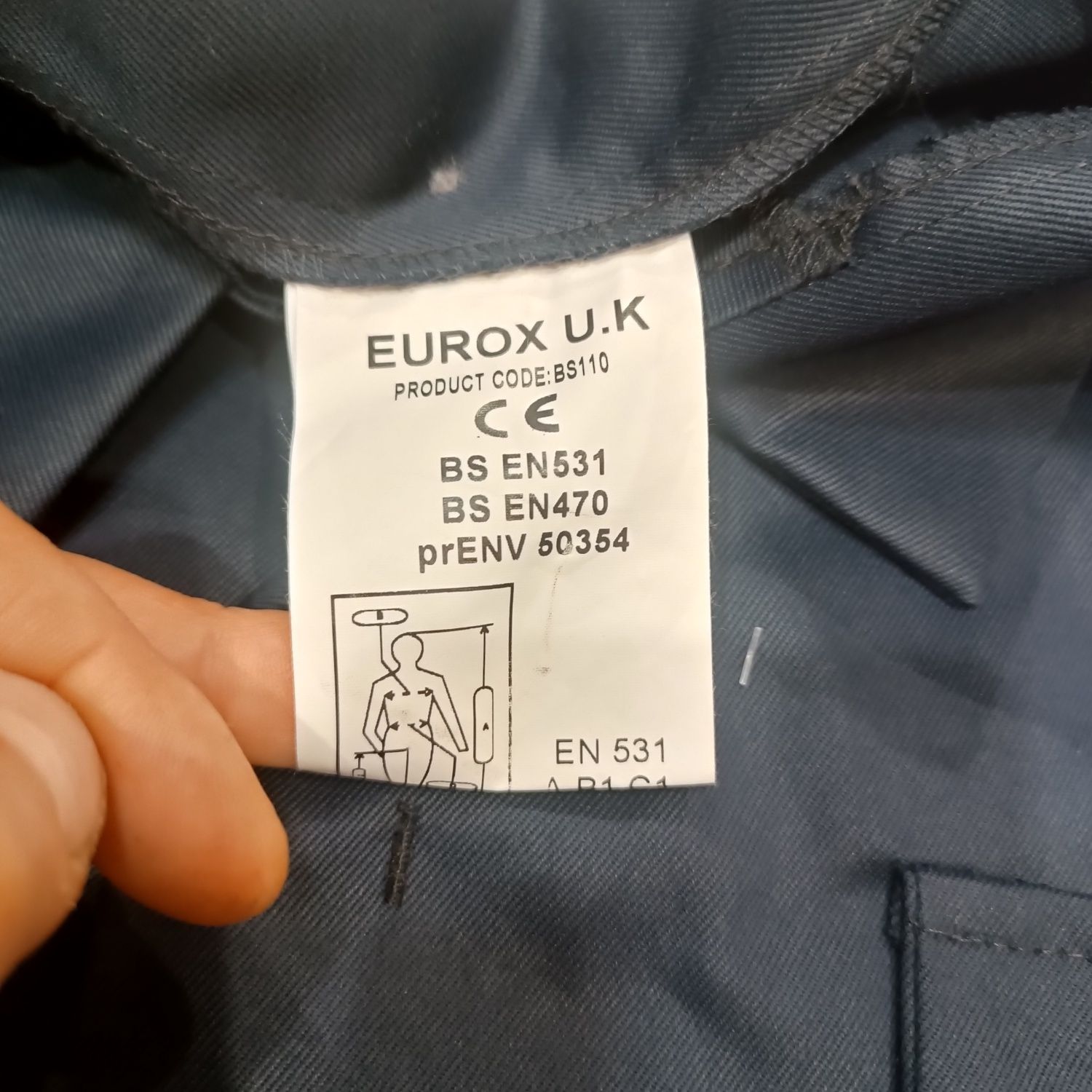 Eurox kombinezon roboczy roz, 50/60 /2XL /3x dla spawaczy mechaników