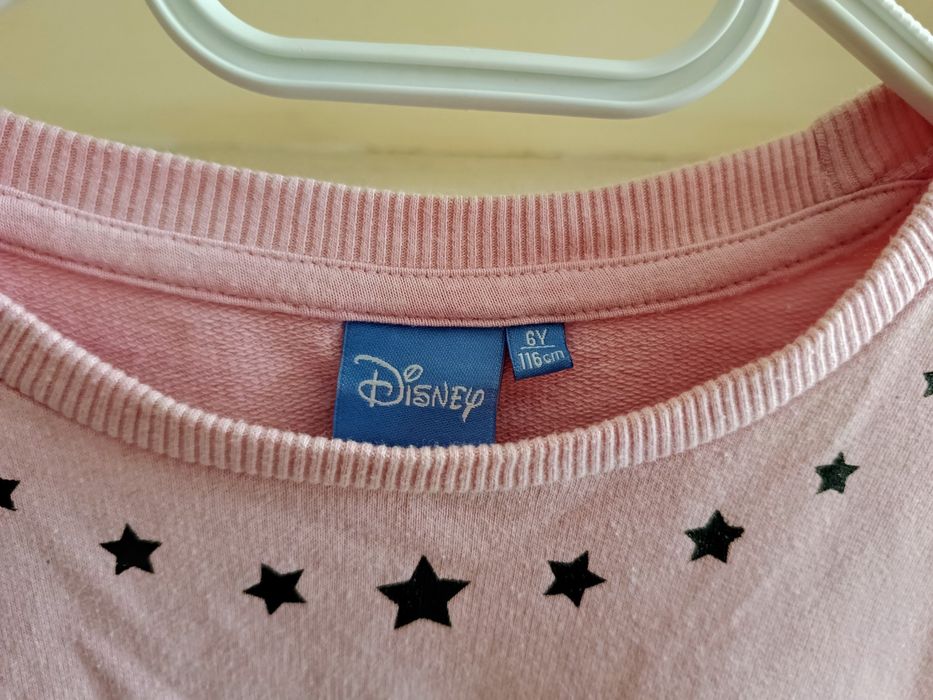 śliczna sukienka z motywem z Krainy Lodu r. 116, 5-6 lat stan BDB