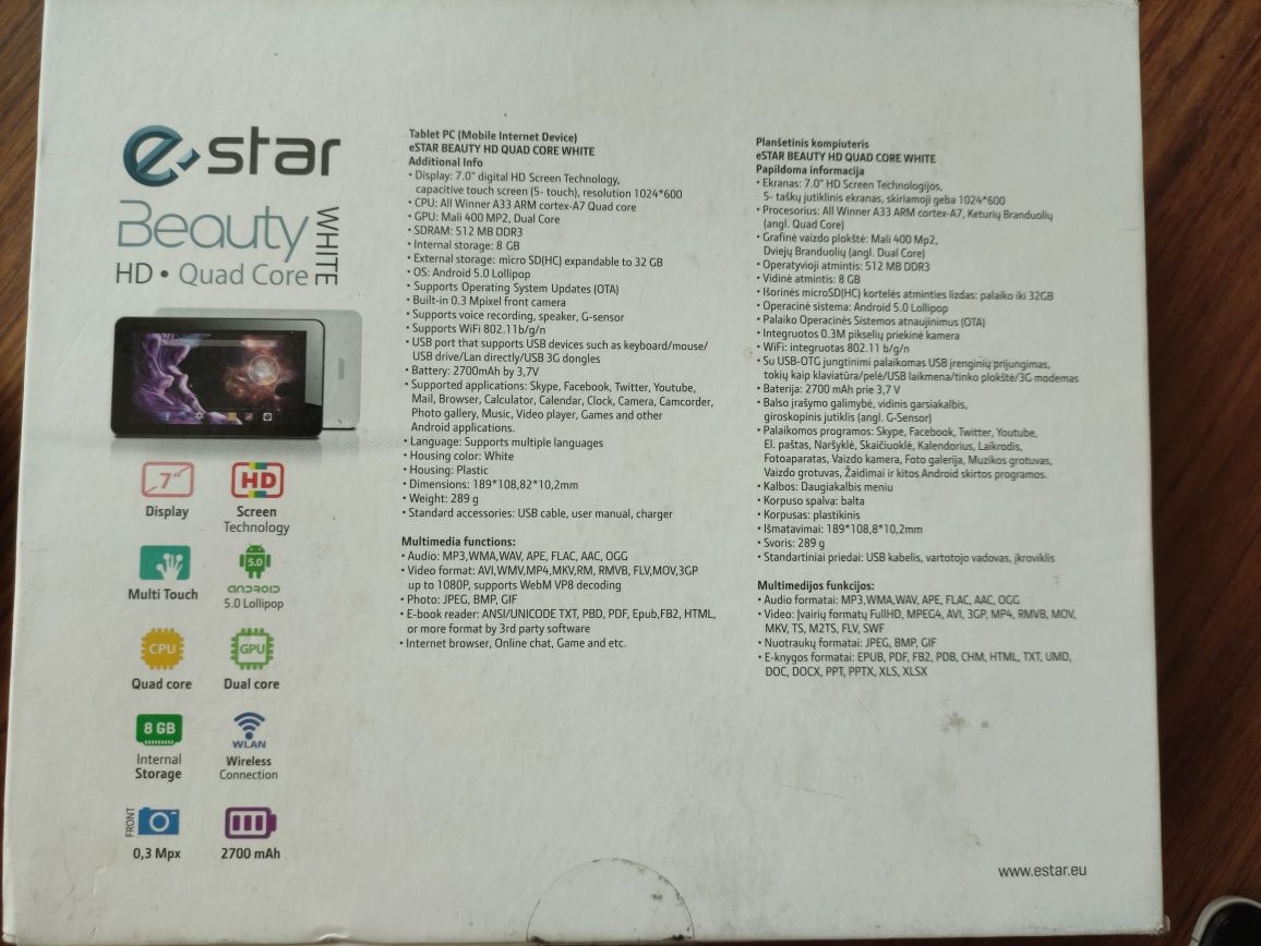 Tablet e.star HD 7"