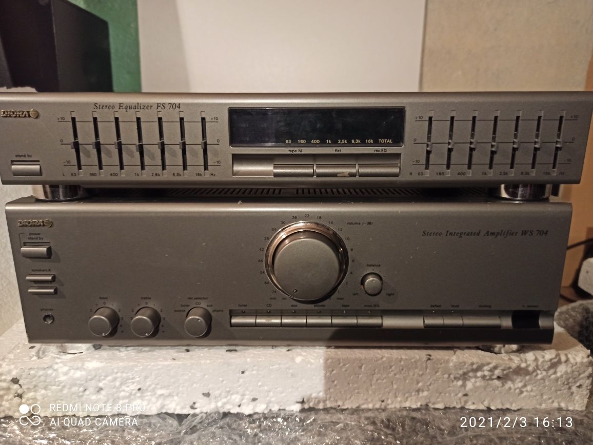 Diora  Ws 704 wzmacniacz i Fs 704 korektor -equalizer