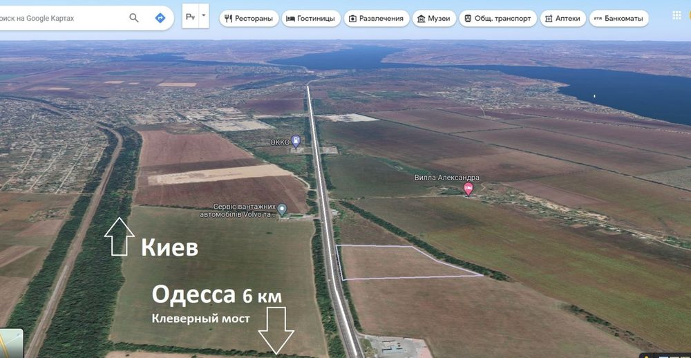 Фасад 175м, трасса М05 Е95 от Одессы в Киев