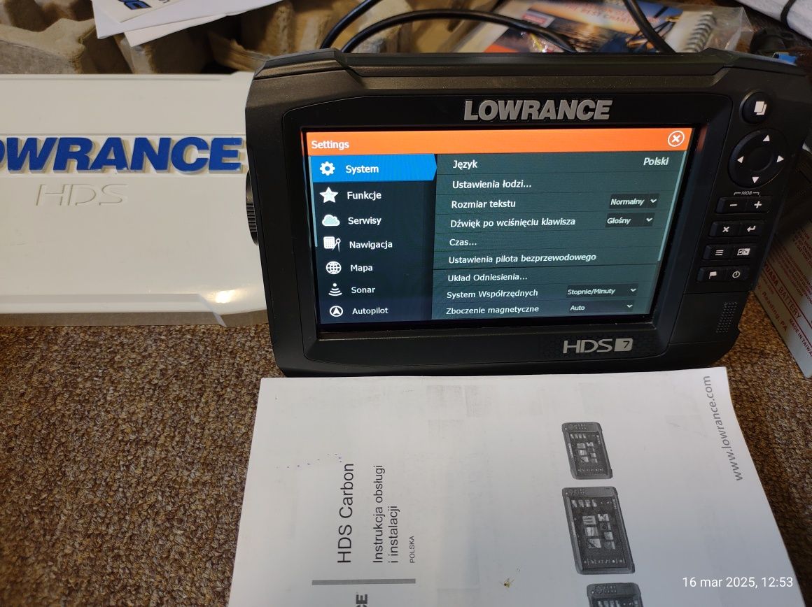 Lowrance HDS CARBON 7 echosonda + przetwornik 3w1 Activ Imagine