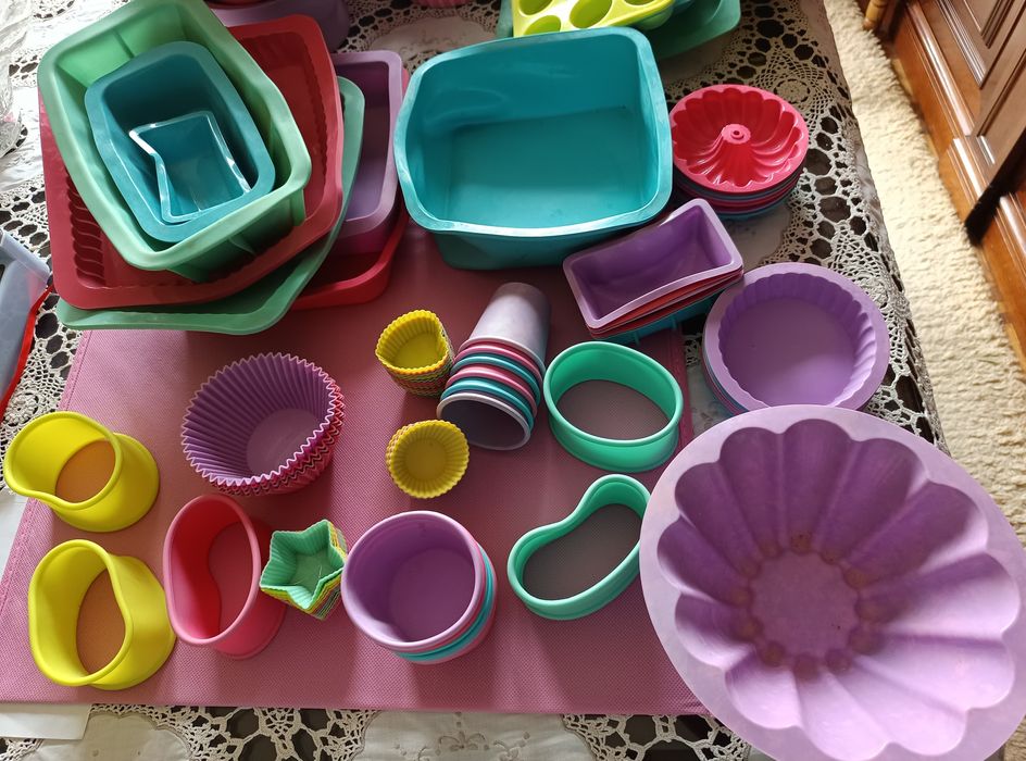 Moldes de silicone cozinha vários  pastelaria doce tamanhos e formas e