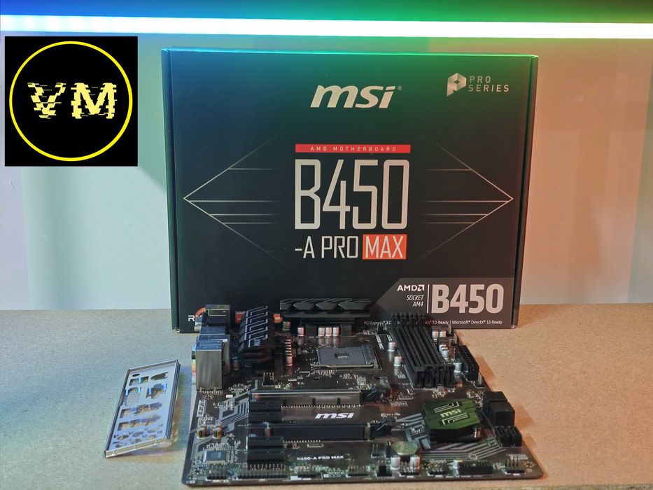 VM PC Материнська плата Msi b450 A Pro MAX am4 Суперзнижки!