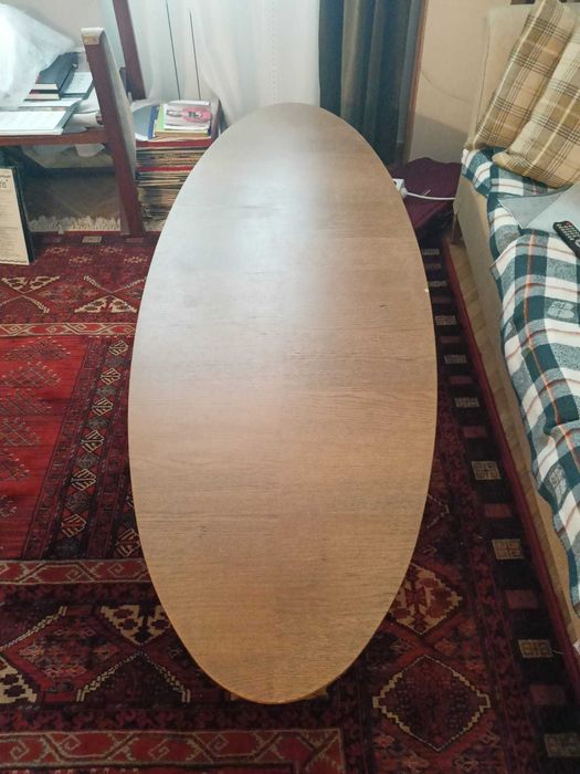 Stolik owalny, kawowy IKEA Stockholm lata 90-te. - Vintage