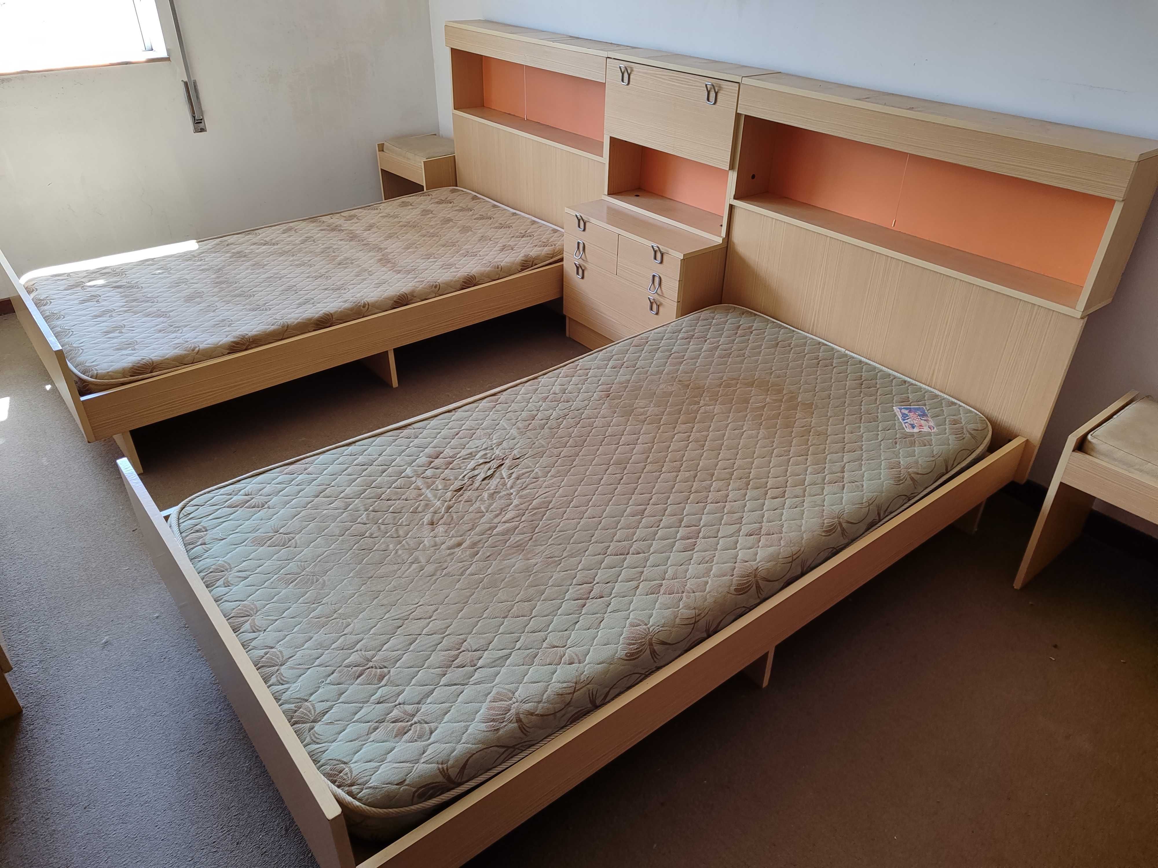 Conjunto de mobília quarto solteiro 2 camas