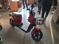 Велоскутер акумуляторнийRZ500червоний(+Акумулятор 12V20A 4шт)+багажник