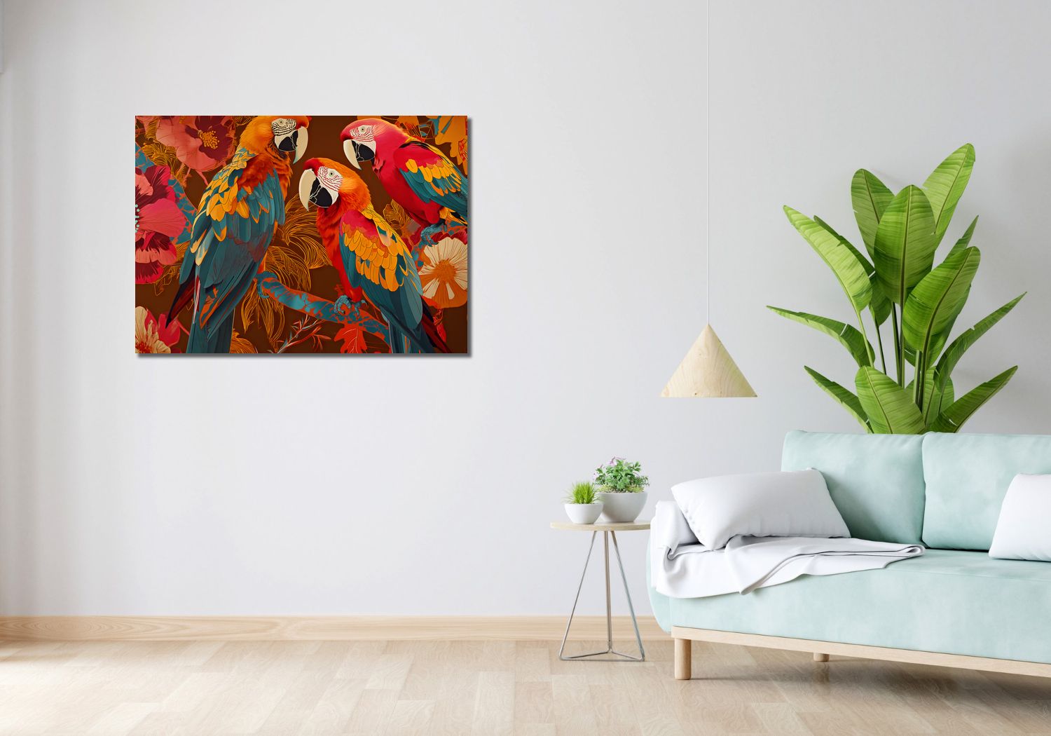Obraz 100x70cm Kolorowe Ary