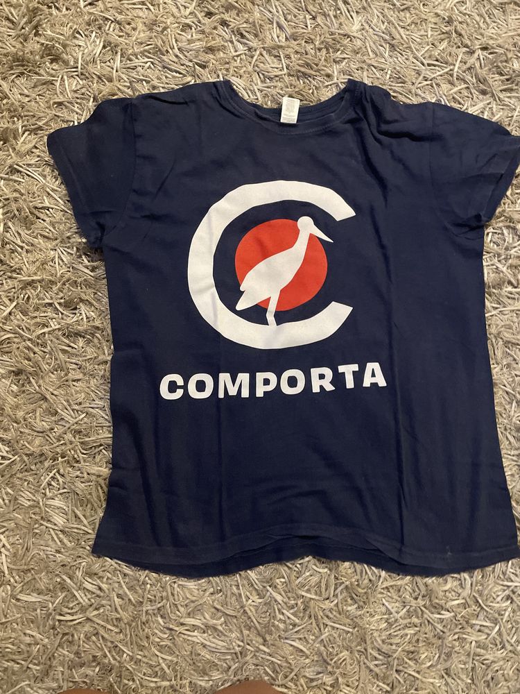 T-shirt azul da comporta