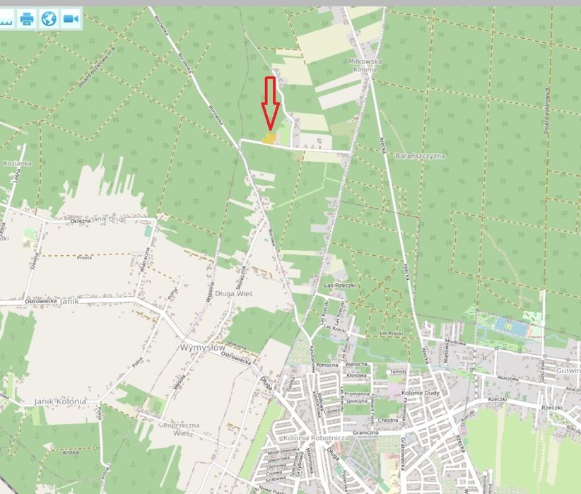 Działka przemysłowa-rolna