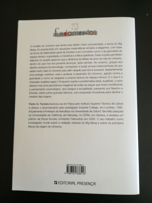 "O Estado do Universo" de Pedro G. Ferreira (Opt. Estado)