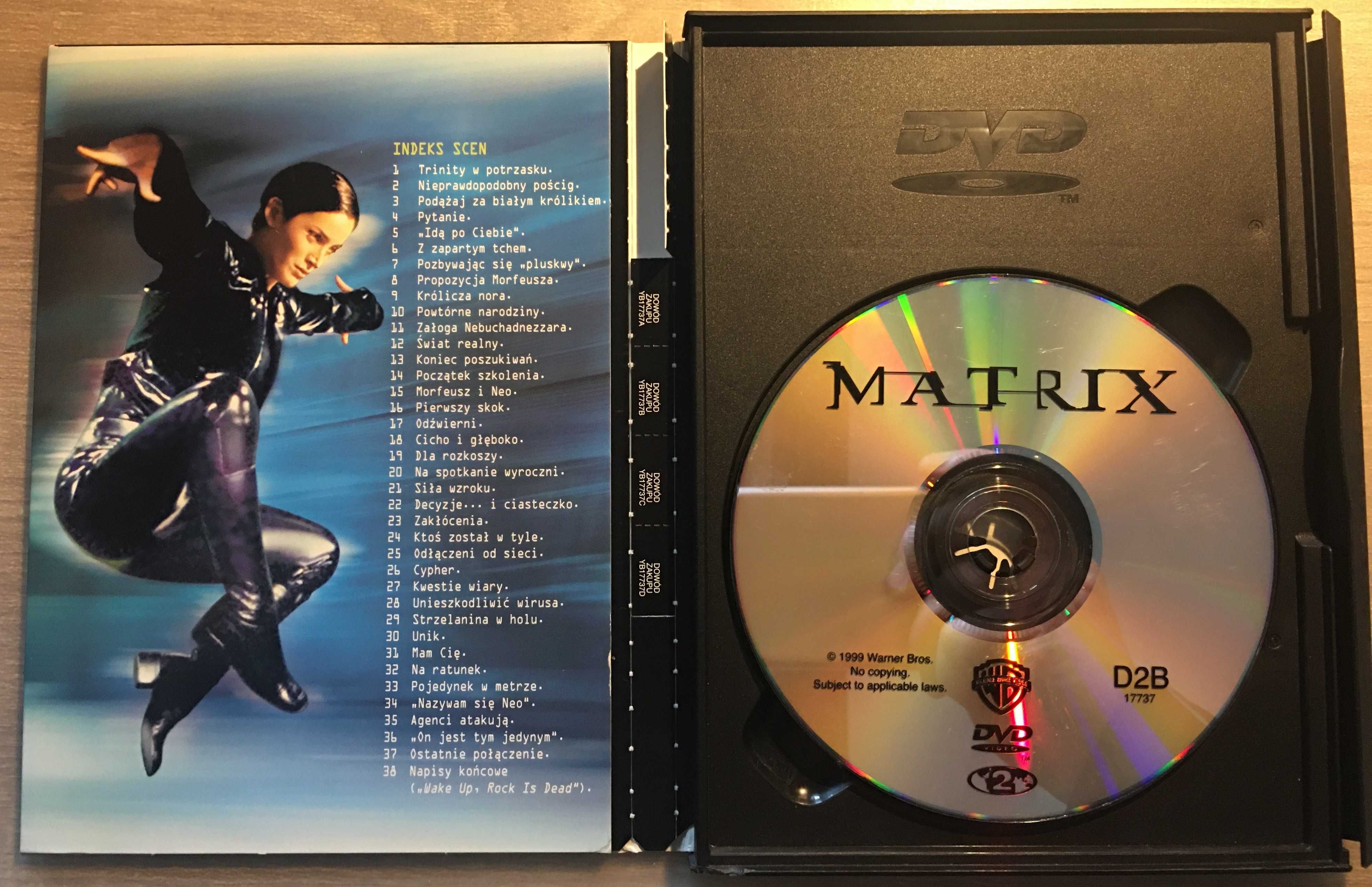 DVD Matrix film (jedna płyta)