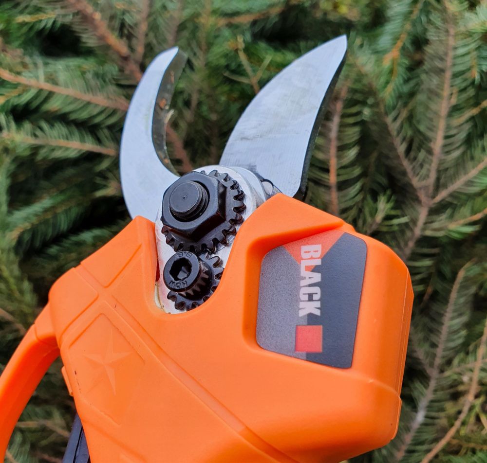 Sekator Akumulatorowy Elektryczny do Gałęzi Krzewów 2x Aku 21V 30mm