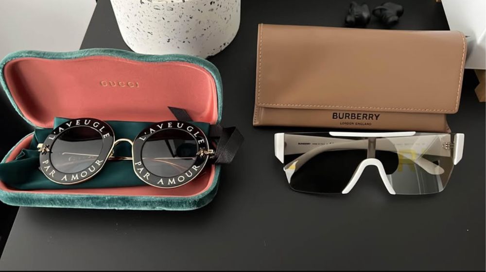 Óculos Gucci e Burberry Designer