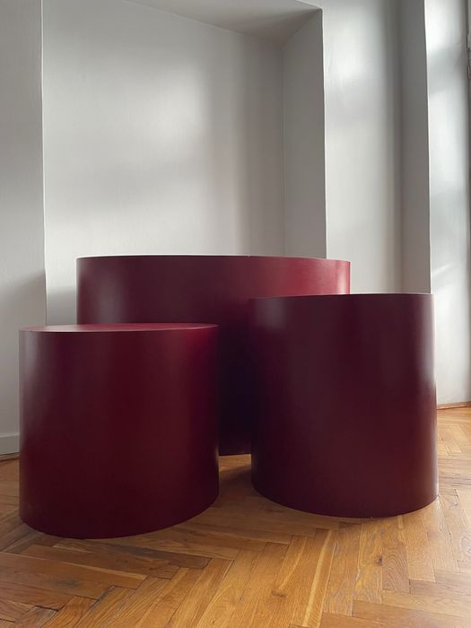 Zestaw 3 kubików/konsoli/ postumentów pod ekspozycję. ODBIÓR WŁASNY.