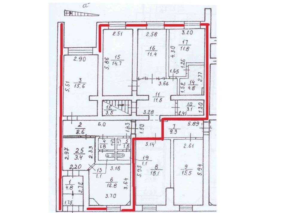 Продажа помещения, красная линия, Воскресенская, сейчас в аренде.