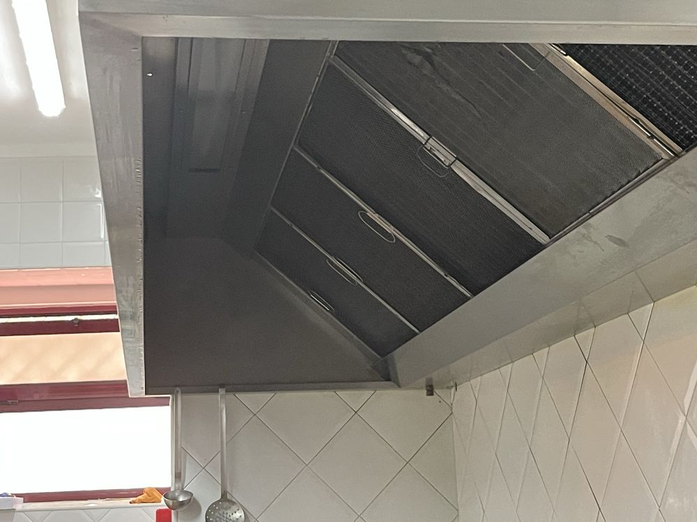 Hotte em inox.