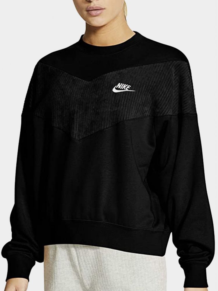 NIKE VELOUR NSW HRTG (S) свитшот велюровый женский вильветовый флис