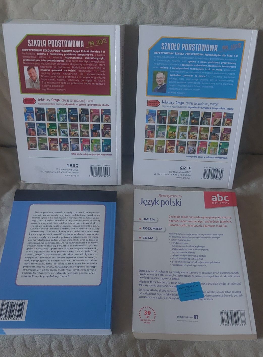 Repetytorium j.Polski i Matematyka klasa 7-8
