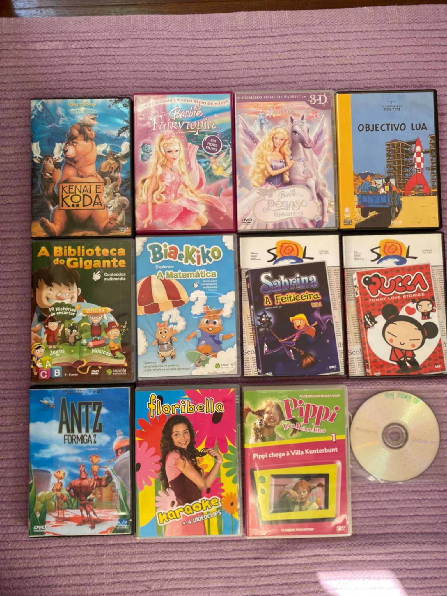 DVDS para toda a família (Barbie + Shreck + Clássicos da Disney)