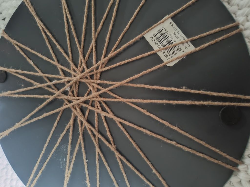Espelho em macramé 25cm