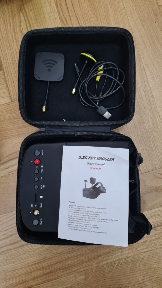 Dron FPV NAZGUL 5 aparatura TARANIS Q X7, google, Cały zestaw.