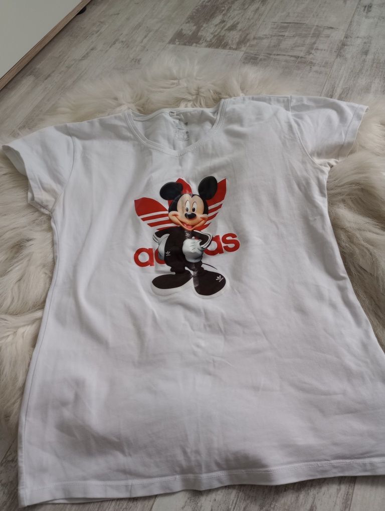 Bluzka Adidas myszka Mickey Miki rozmiar XL