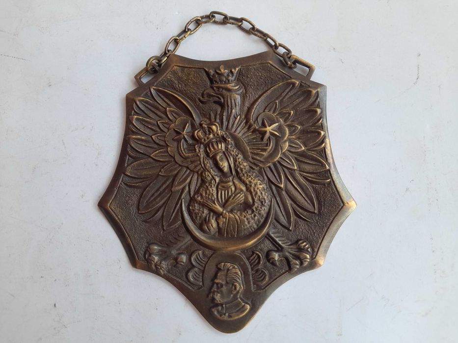 Ryngraf orzeł Matka Boska Ostrobramska Piłsudski