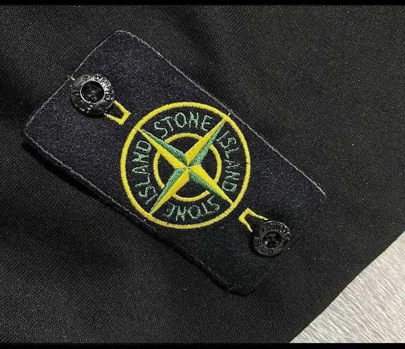 Утепленный анорак STONE ISLAND черного цвета