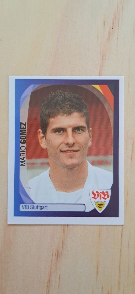 Cromo futebol de Mario Gomez da Panini