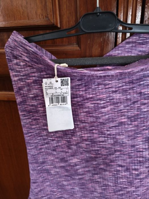 Conjunto top e saia Mango Roxo L XL