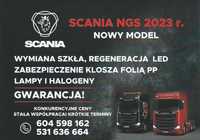 Regeneracja lamp, wymiana szkła SCANIA, regeneracja led