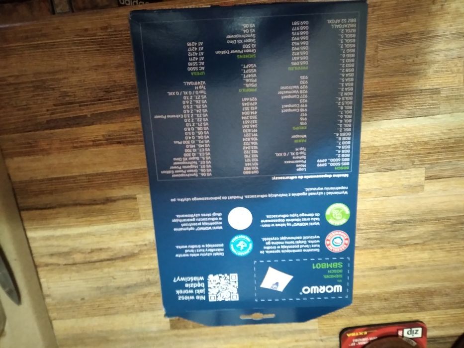 Worki do odkurzacza Siemens, Bosch i inne 4 szt + filtr